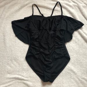 Hot Topic Medium Black One Piece Swimsuit